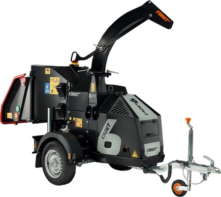 Biotrituradora Forst B&S 23HP con Remolque  Tritura Ramas de 150mm Motor Vanguard EFI